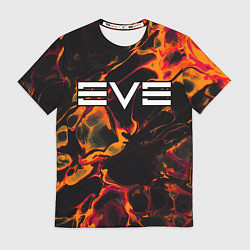 Футболка мужская EVE red lava, цвет: 3D-принт