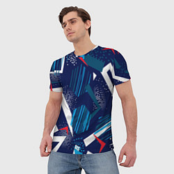 Футболка мужская Абстрактный фон с пятнистым узором, цвет: 3D-принт — фото 2