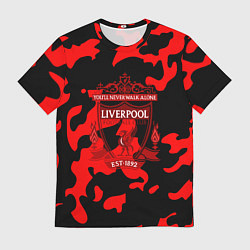 Футболка мужская Liverpool камуфляжный стиль, цвет: 3D-принт