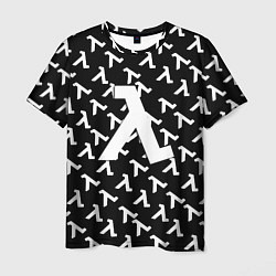 Футболка мужская Half liife logo pattern, цвет: 3D-принт