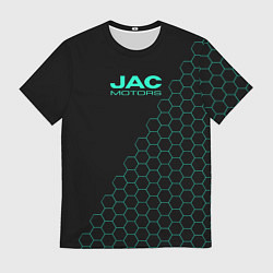 Мужская футболка Jac motors чёрный мозаика