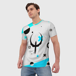 Футболка мужская Quake game pattern, цвет: 3D-принт — фото 2