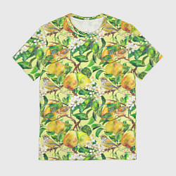 Футболка мужская Птица на грушевом дереве, цвет: 3D-принт