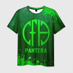 Футболка мужская Pantera - green gradient, цвет: 3D-принт