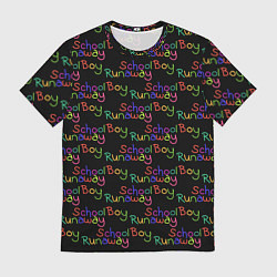 Мужская футболка Logo - Schoolboy Runaway pattern