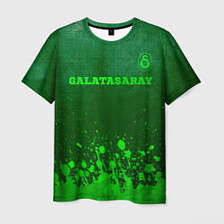 Футболка мужская Galatasaray - green gradient посередине, цвет: 3D-принт