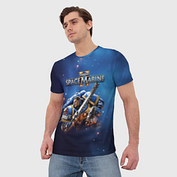 Футболка мужская Captain Titus Warhammer 40000 space marine 2, цвет: 3D-принт — фото 2