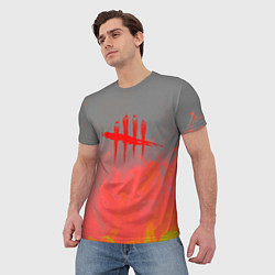 Футболка мужская Dead by Daylight logo fire, цвет: 3D-принт — фото 2