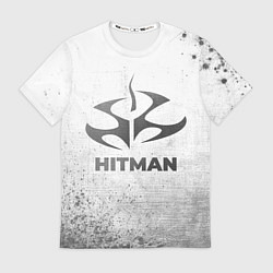 Футболка мужская Hitman - white gradient, цвет: 3D-принт