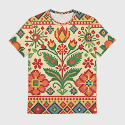Мужская футболка Славянский узор и орнамент