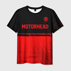 Футболка мужская Motorhead - red gradient посередине, цвет: 3D-принт