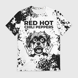 Футболка мужская Red Hot Chili Peppers - рок пес, цвет: 3D-принт