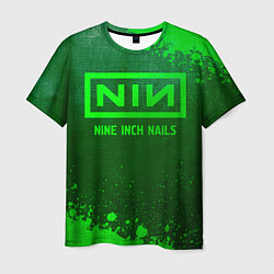 Футболка мужская Nine Inch Nails - green gradient, цвет: 3D-принт