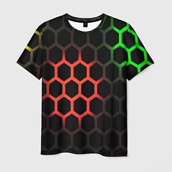 Мужская футболка Hexagon neon