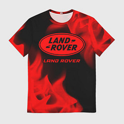 Футболка мужская Land Rover - red gradient, цвет: 3D-принт
