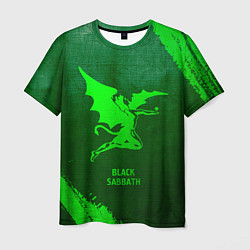 Футболка мужская Black Sabbath - green gradient, цвет: 3D-принт