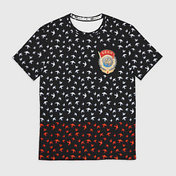 Мужская футболка Герб РФ и ссср ласточки