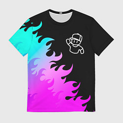 Мужская футболка Stumble Guys взрыв частиц