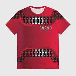 Мужская футболка Audi metal steel