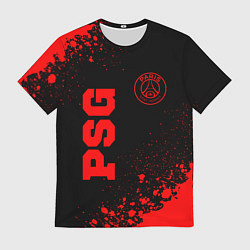 Футболка мужская PSG - red gradient вертикально, цвет: 3D-принт