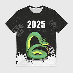 Футболка мужская Змея - 2025, цвет: 3D-принт