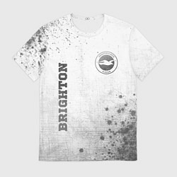 Футболка мужская Brighton - white gradient вертикально, цвет: 3D-принт