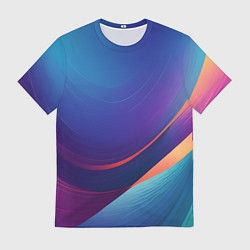 Мужская футболка Красивый градиент абстракция