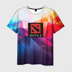 Футболка мужская DOTA geometry neon, цвет: 3D-принт