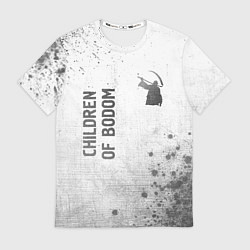 Мужская футболка Children of Bodom - white gradient вертикально