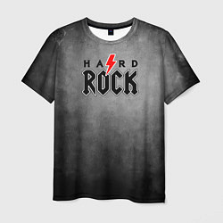 Футболка мужская Hard rock on dark grey, цвет: 3D-принт