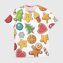 Мужская футболка Новогодние сладости