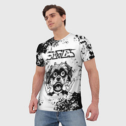 Футболка мужская Eagles - рок пес, цвет: 3D-принт — фото 2