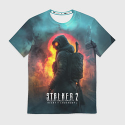 Футболка мужская Stalker 2 радиоактивный дым, цвет: 3D-принт