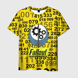 Футболка мужская Fallout pattern symbol, цвет: 3D-принт