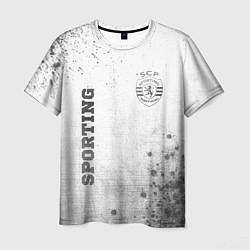 Футболка мужская Sporting - white gradient вертикально, цвет: 3D-принт