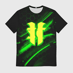 Мужская футболка Starcraft 2 кислотные соты линии