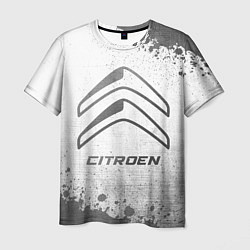 Футболка мужская Citroen - white gradient, цвет: 3D-принт