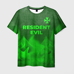 Футболка мужская Resident Evil - green gradient посередине, цвет: 3D-принт