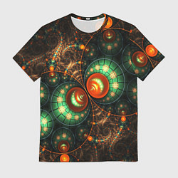 Мужская футболка Фрактальный узор абстрактный