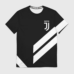 Футболка мужская Juventus line white, цвет: 3D-принт