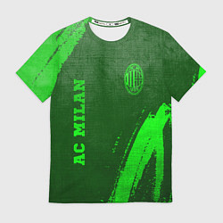 Футболка мужская AC Milan - green gradient вертикально, цвет: 3D-принт