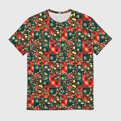 Мужская футболка Остролистный падуб и золотые шары