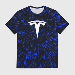 Футболка мужская Tesla blue energy, цвет: 3D-принт