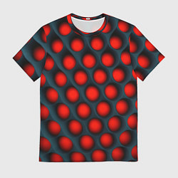 Мужская футболка Оптическая иллюзия красная броня