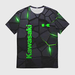Мужская футболка Kawasaki - плиты с эффектом свечения