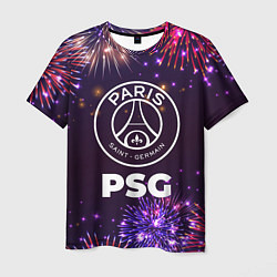 Футболка мужская Праздничный PSG, цвет: 3D-принт