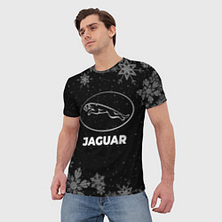 Футболка мужская Снежный Jaguar, цвет: 3D-принт — фото 2