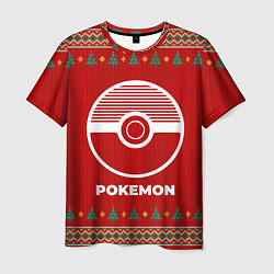 Футболка мужская Pokemon new year, цвет: 3D-принт