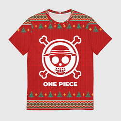 Футболка мужская One Piece new year, цвет: 3D-принт