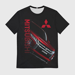 Мужская футболка Mitsubishi логотип